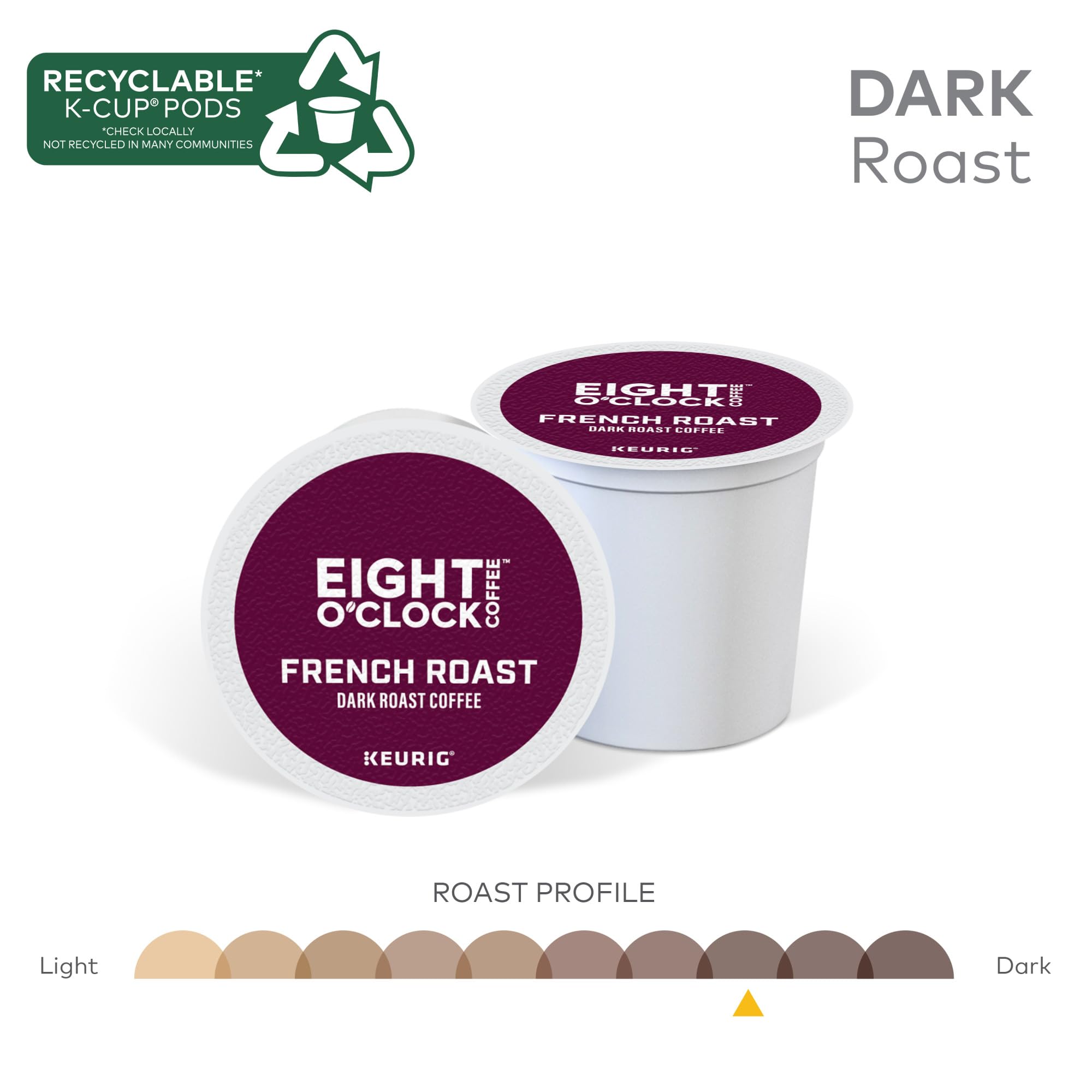 Eight O'Clock Coffee pod brewing in Keurig machine for quick convenience