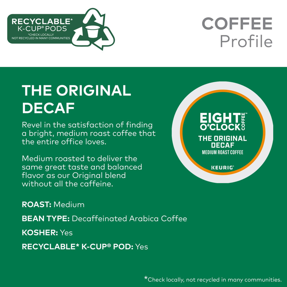 Eight O'Clock roasted ground coffee texture showing Arabica quality