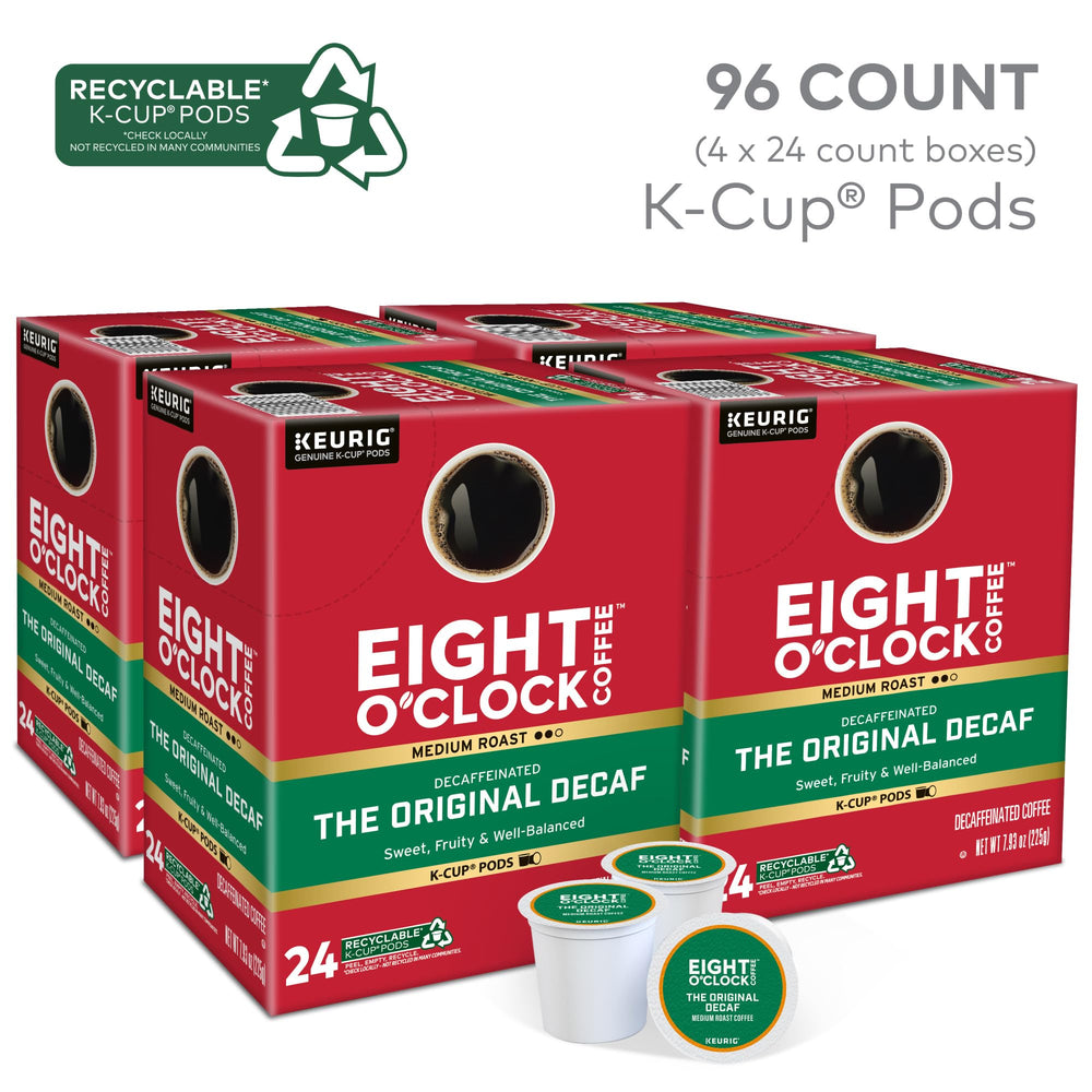Eight O'Clock single K-Cup top view showing pod design and easy use