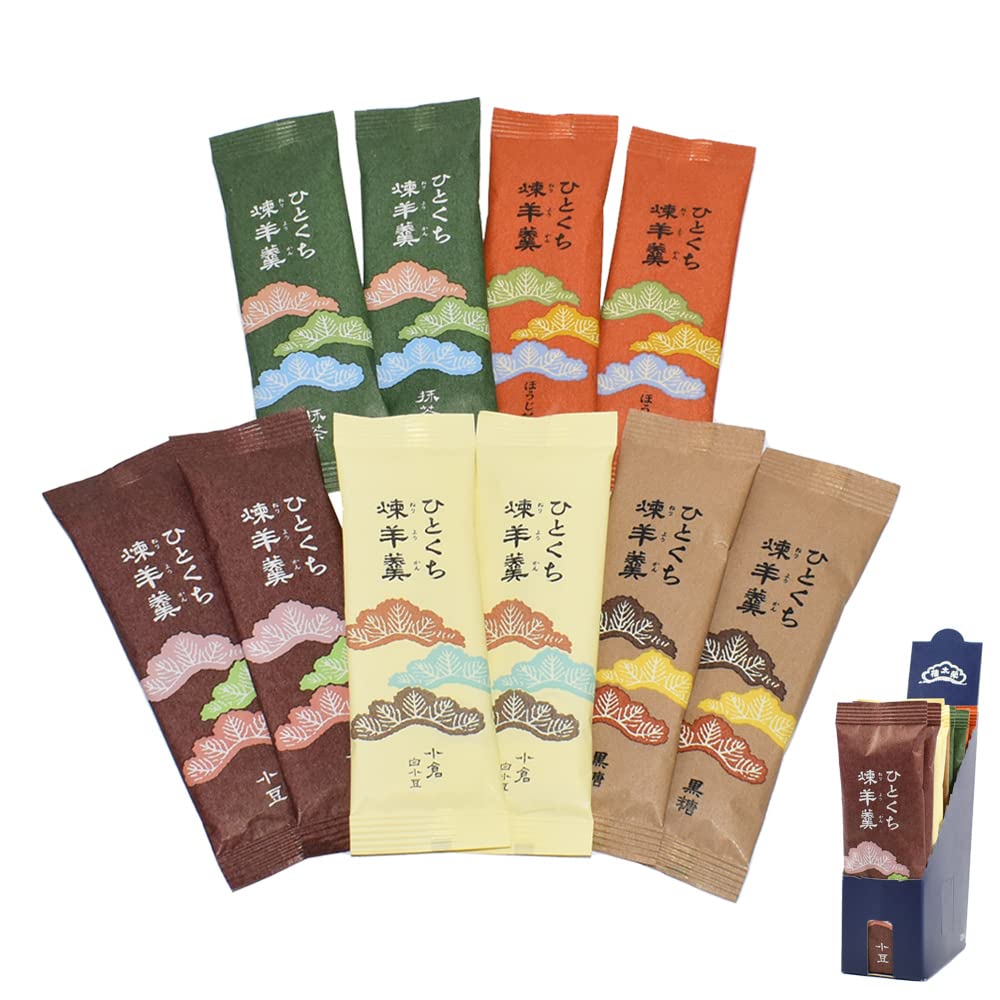 榮太樓總本鋪 front box of yokan assortment shows premium gift packaging and variety