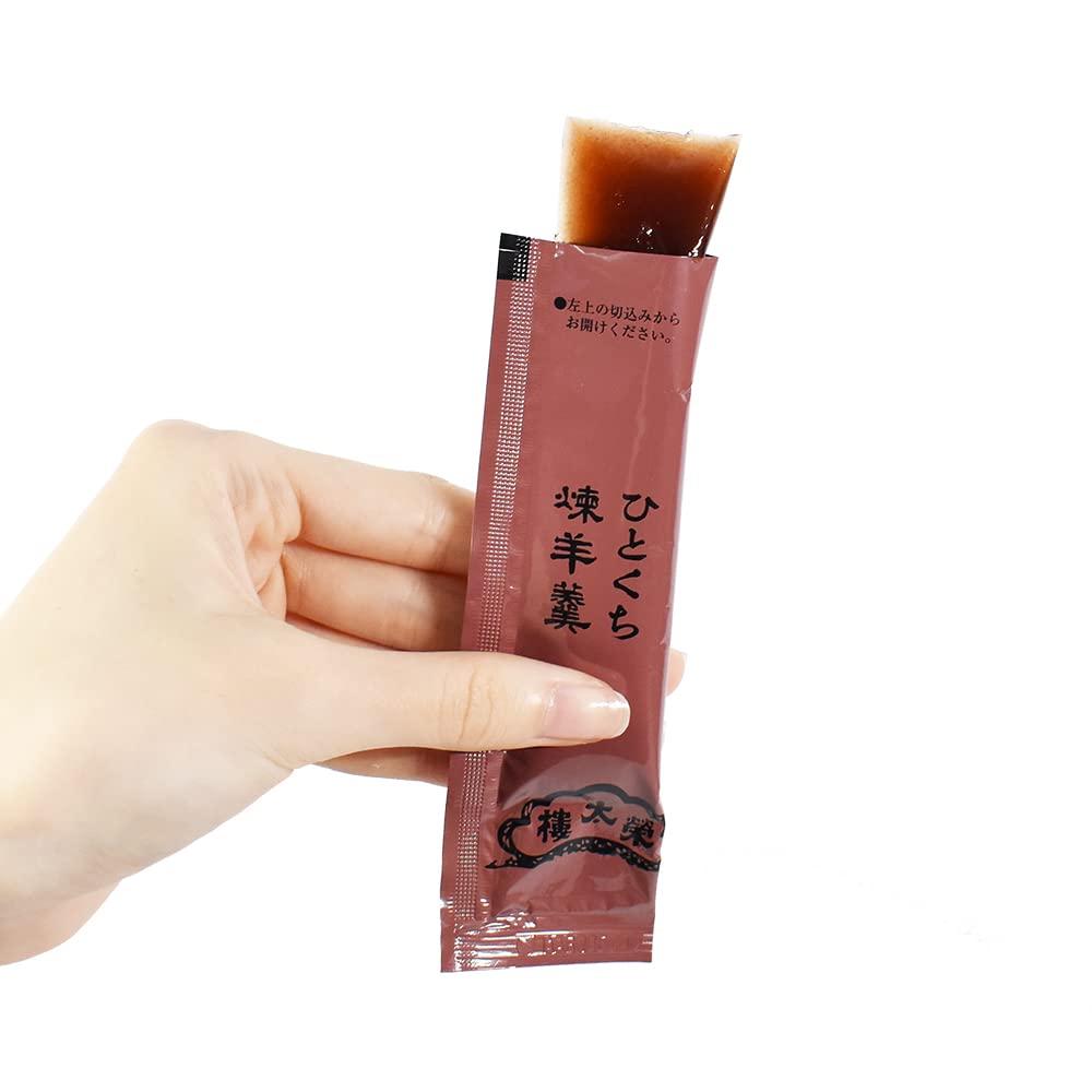 榮太樓總本鋪 shozu yokan close-up revealing smooth texture and clean bean flavor
