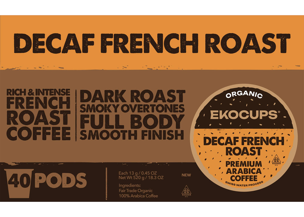 EKOCUPS pod close-up showing capsule texture and rich grind