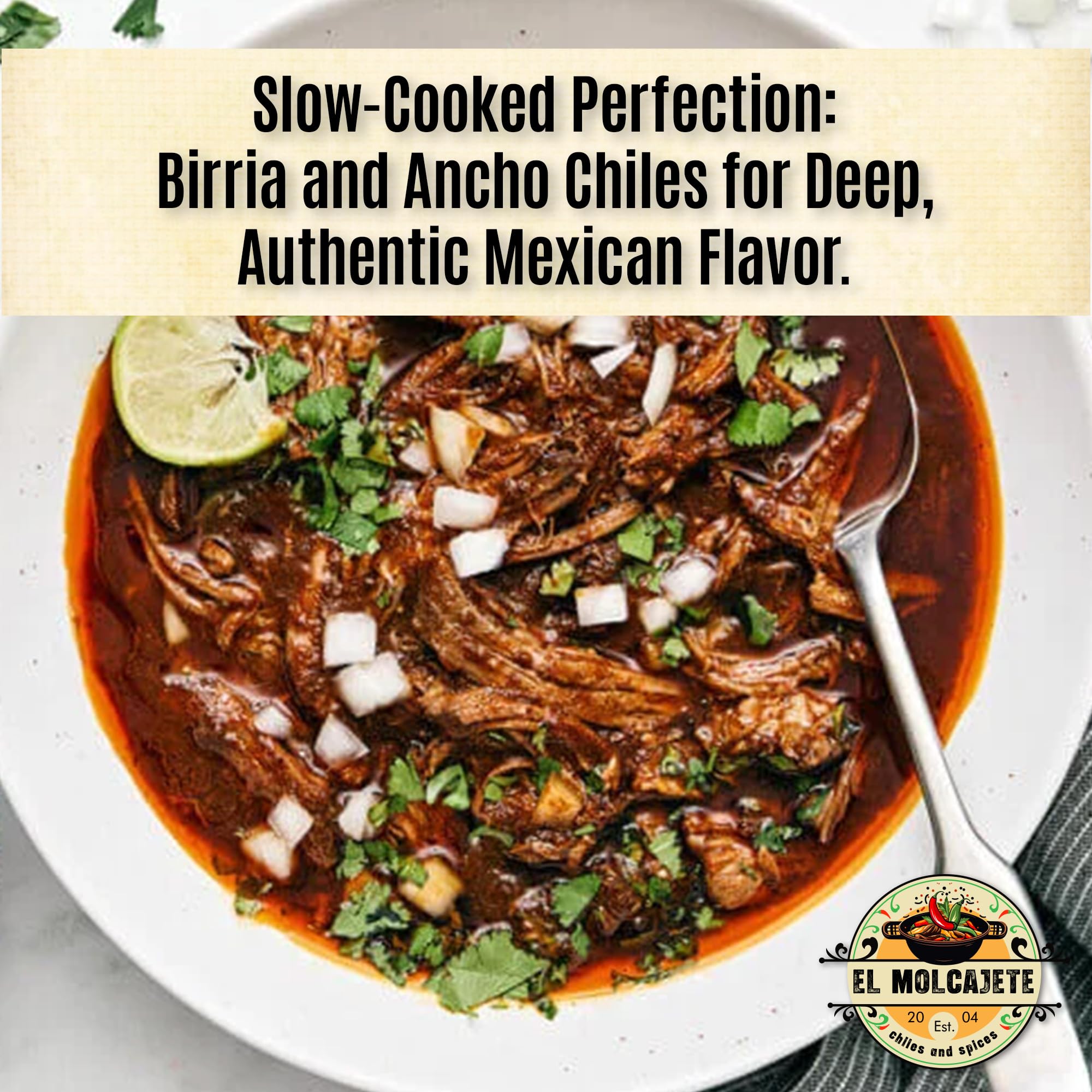El Molcajete finished red sauce made with chiles demonstrating rich, layered flavor