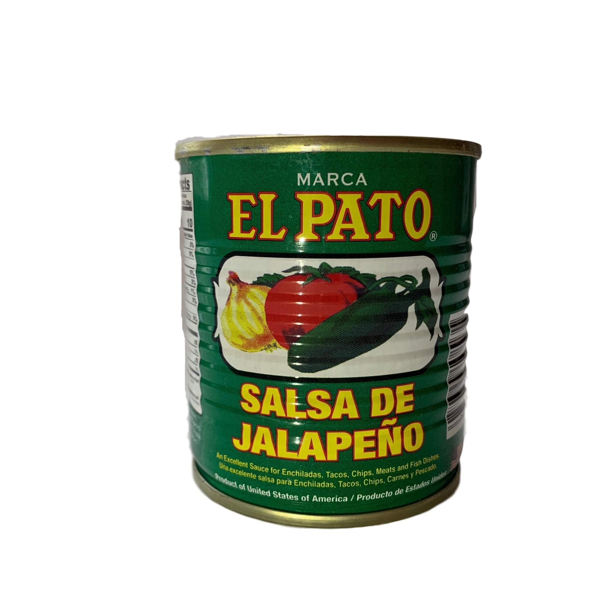El Pato bottle label detail showing brand and clear ingredient info