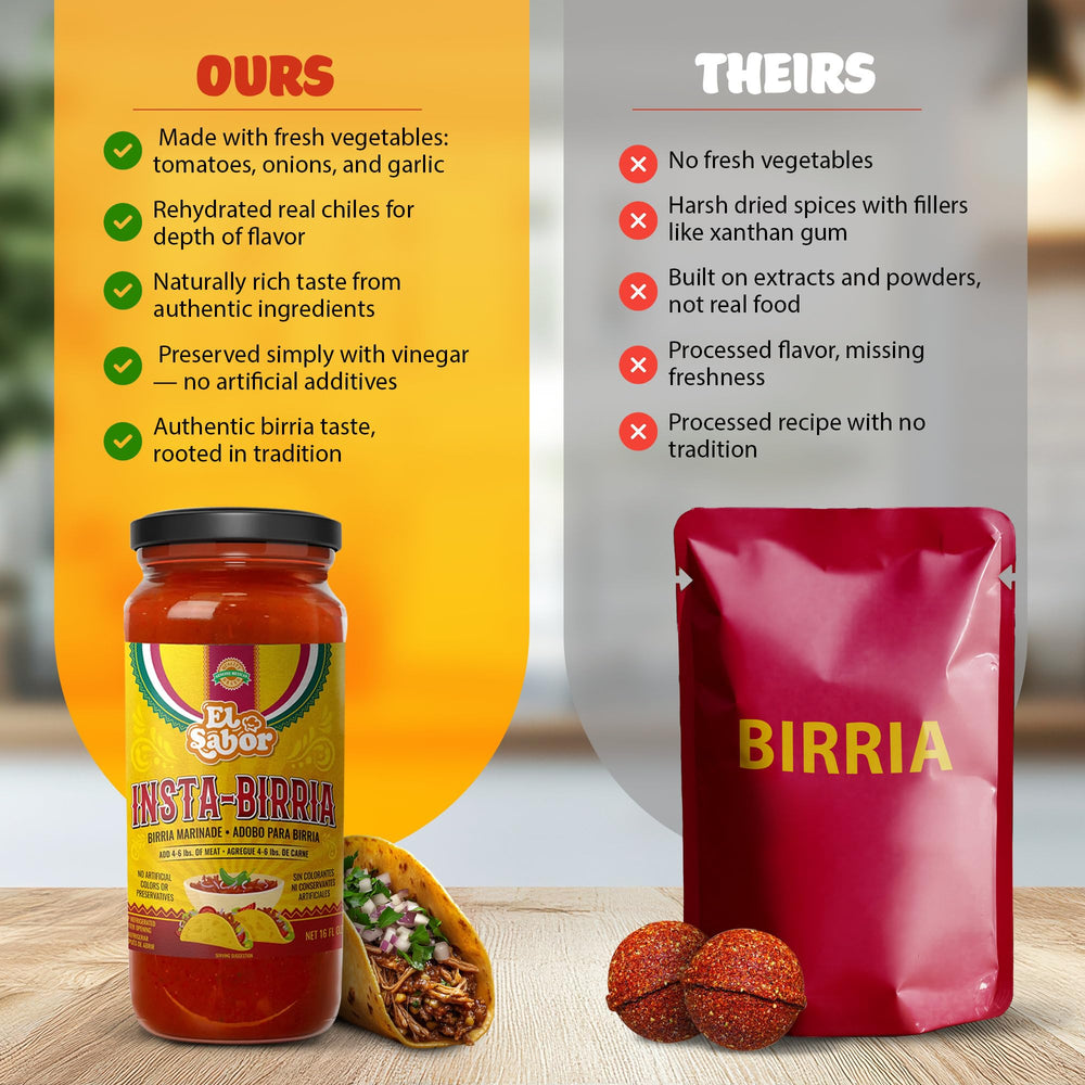 EL SABOR PRODUCTS open jar showing thick adobo texture and ready-to-use convenience