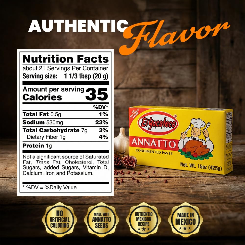 El Yucateco open jar texture showing smooth annatto paste and easy stirring benefit