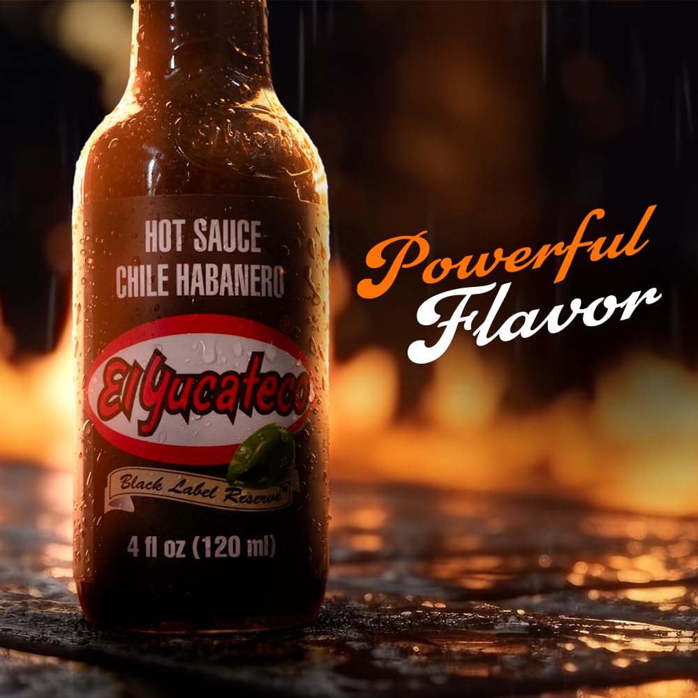 El Yucateco sauce texture close-up showing thick, smoky consistency and color