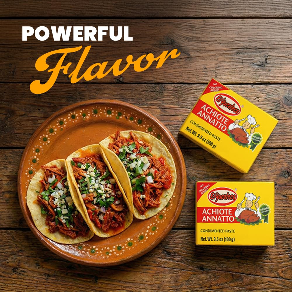 El Yucateco cochinita pibil plated, showcasing rich color and authentic flavor