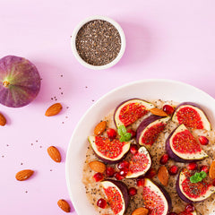 Elan chia pudding in a bowl showcasing creamy gelled texture and convenience