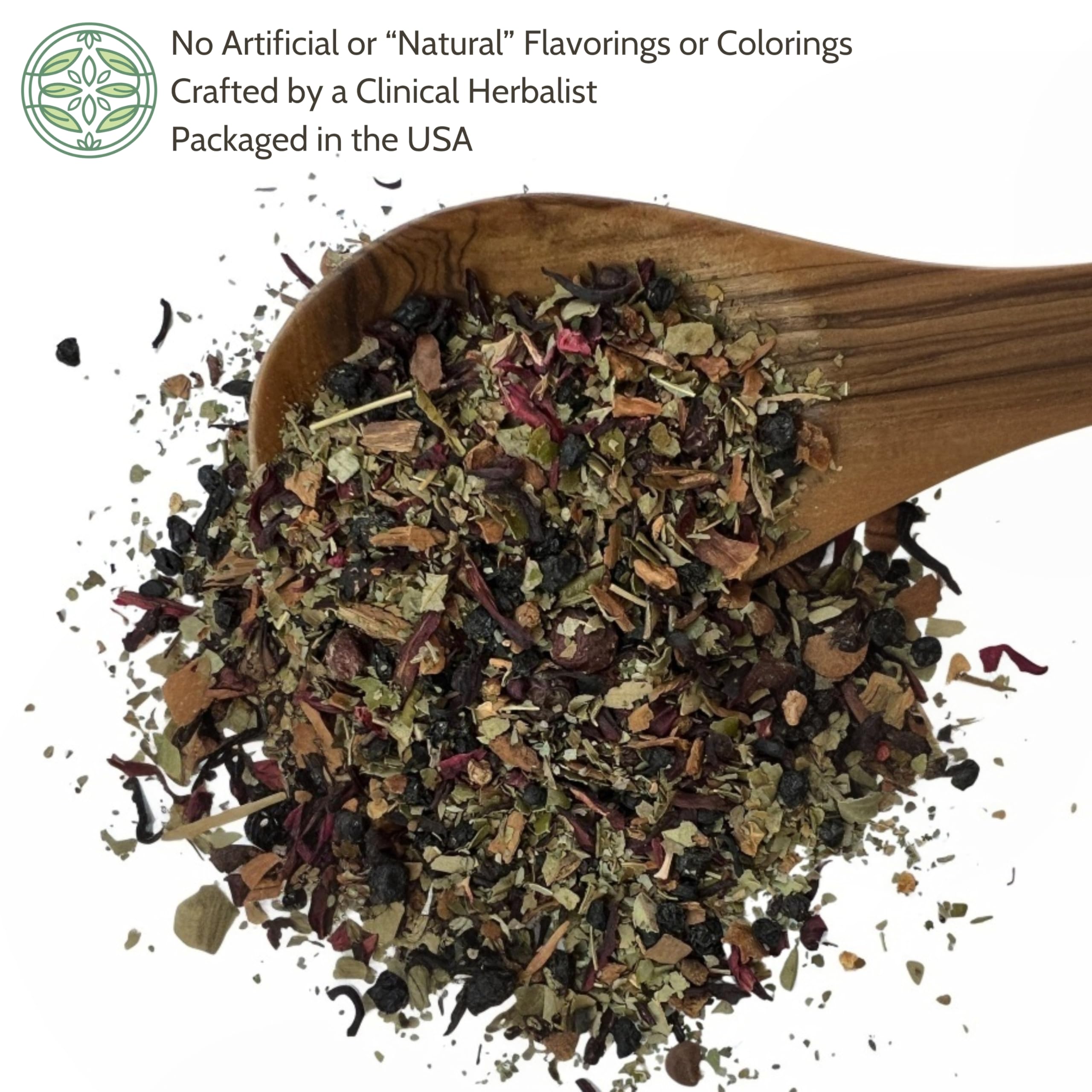 Elanen Naturals close-up of cut-and-sifted leaves highlighting robust aroma