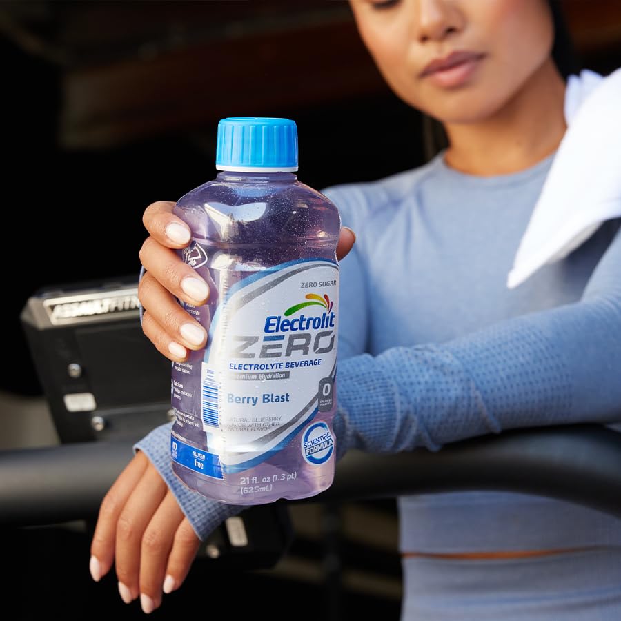 Electrolit bottle inside fridge showing chilled ready-to-drink benefit