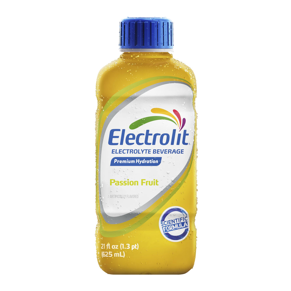 Electrolit close-up label highlighting electrolyte blend for faster fluid absorption