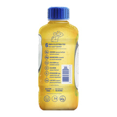 Close-up bubbles and texture of Electrolit passion fruit beverage for refreshing appeal