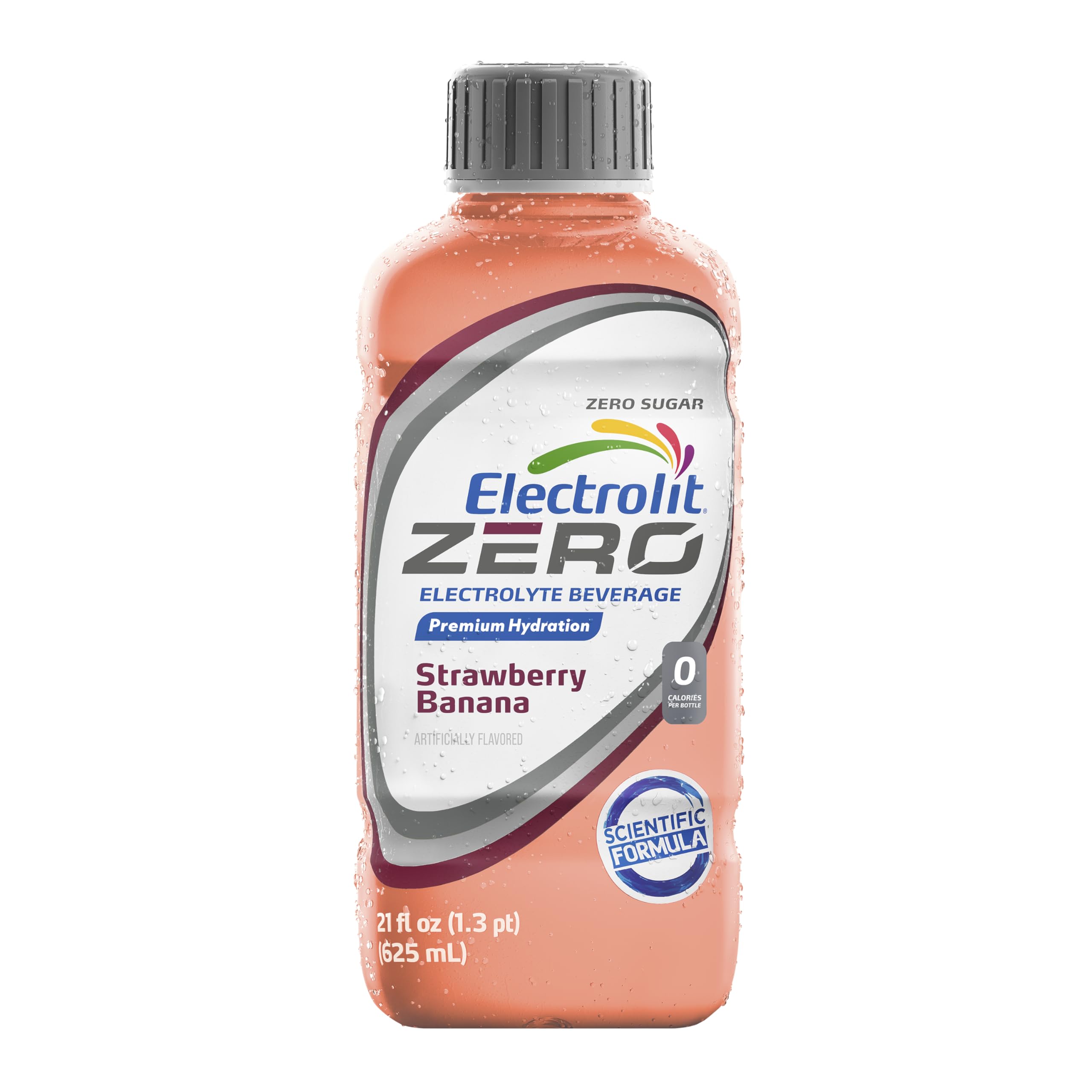 Electrolit side label close-up showing ingredient and electrolyte balance benefits