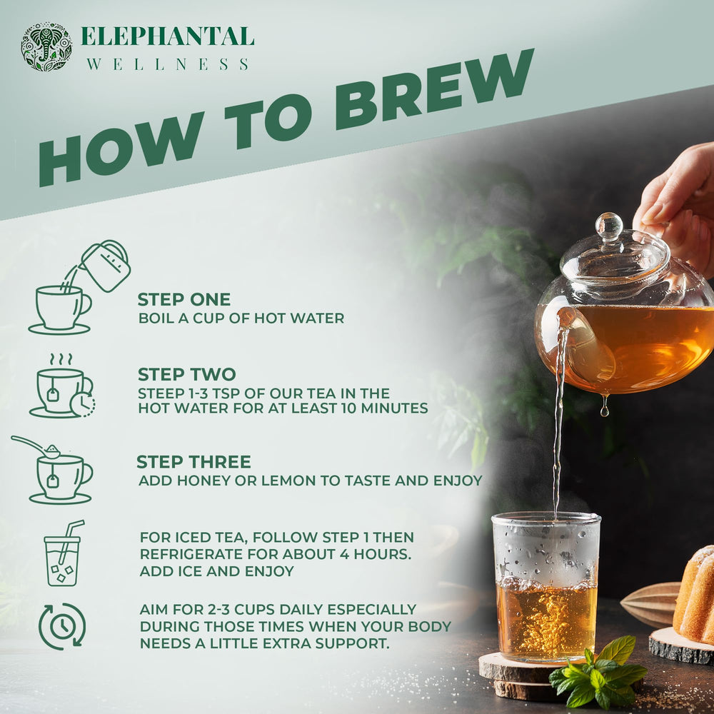 Elephantal Wellness arranged botanicals showing turmeric and herbs for ingredient clarity
