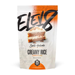 Elev8 Foods front packaging showing carrot cake flavor and benefits