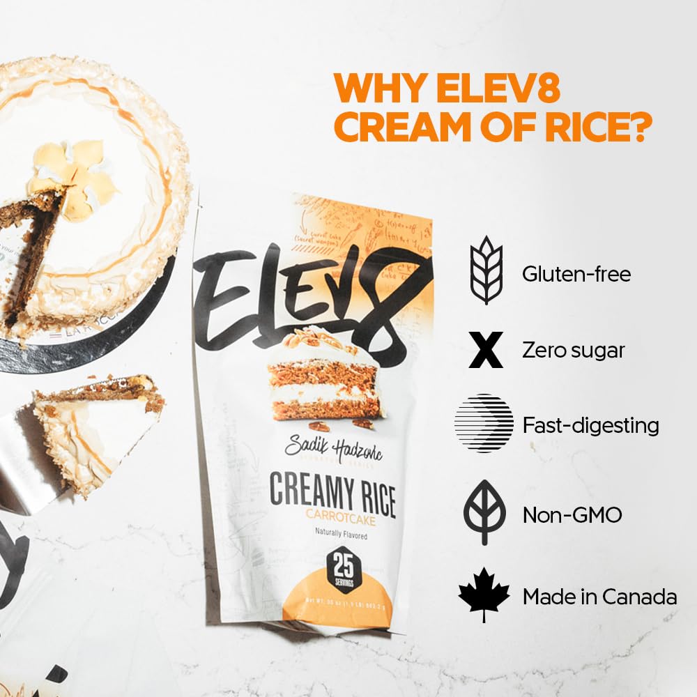 Elev8 Foods open label highlighting ingredient list and nutrition facts