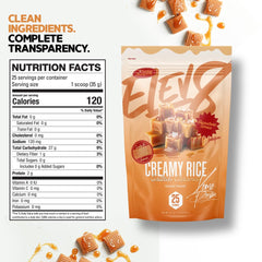 Elev8 Foods powder close-up texture for easy mixing and consistent fuel