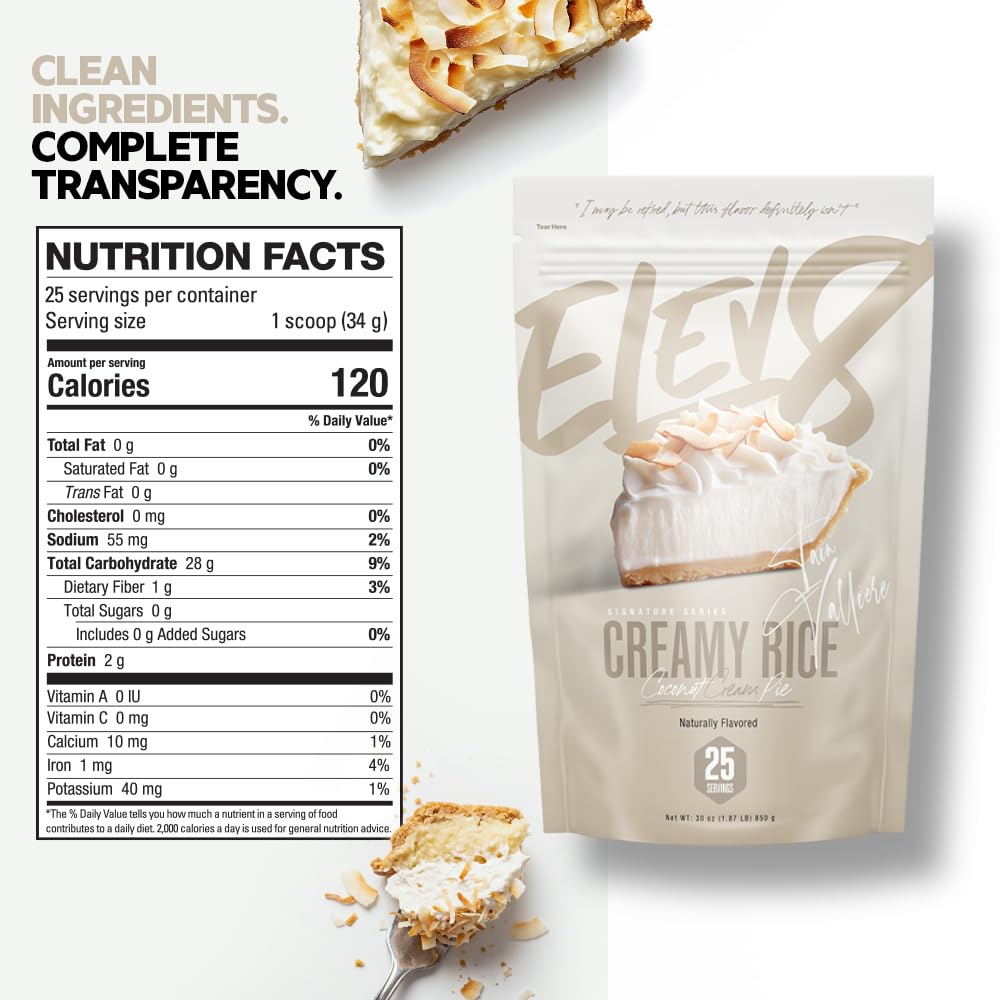 Elev8 Creamy Rice prepared in bowl showing creamy texture and quick fuel