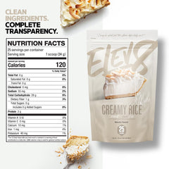 Elev8 Creamy Rice prepared in bowl showing creamy texture and quick fuel