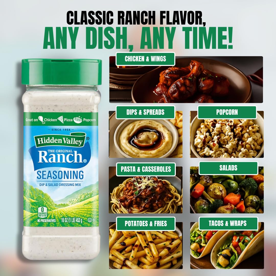 ELI&VAL bowl with Hidden Valley seasoning poured, demonstrates easy mixing and use