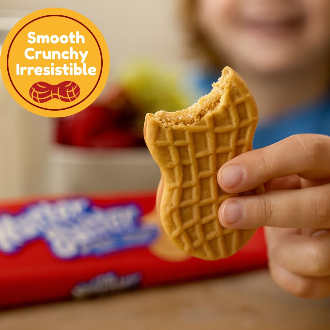 ELI&VAL open cookie revealing creamy peanut butter center