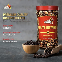 ELITE prepared cup in mug steaming to show rich aroma and fast prep