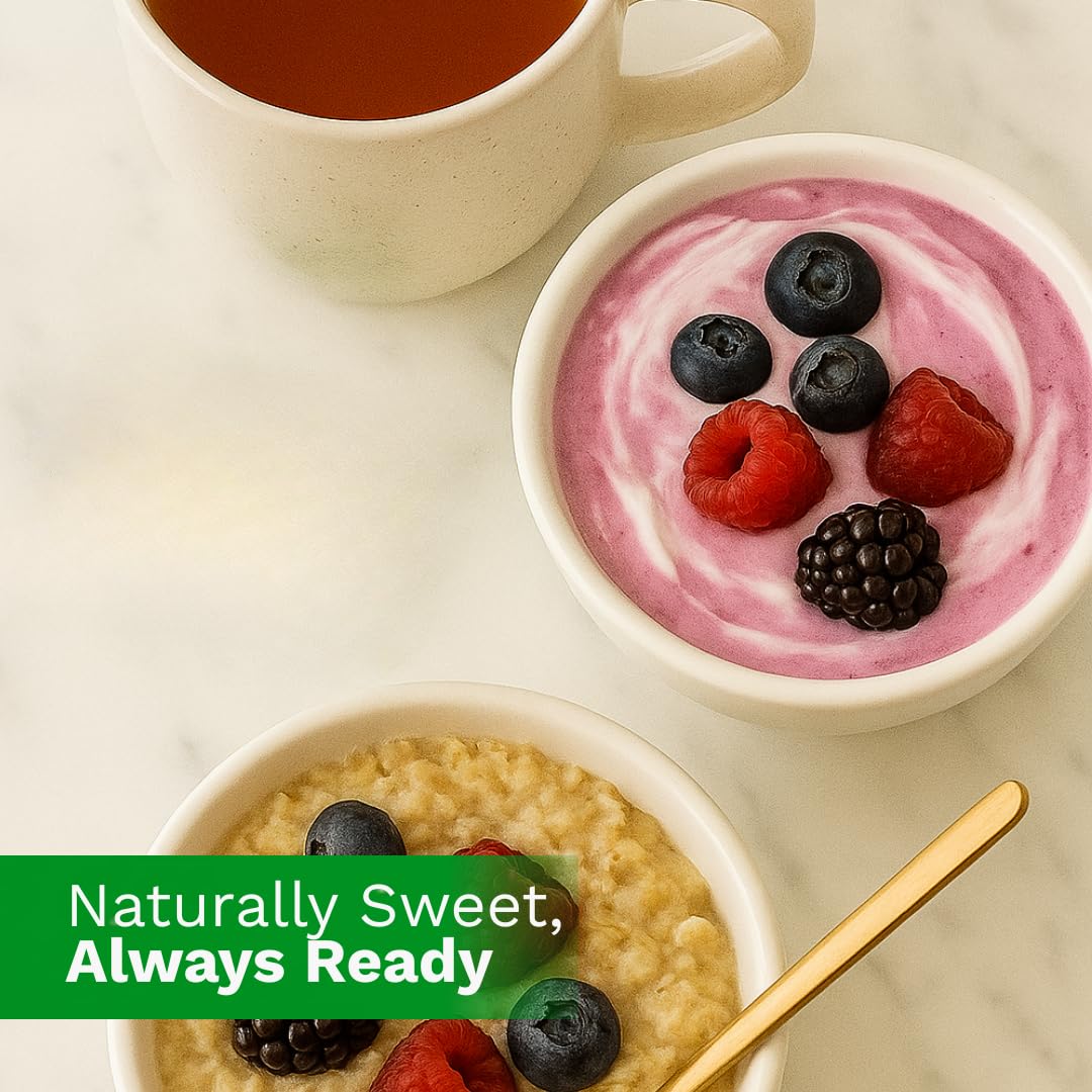 ELI&VAL Truvia stirred into iced tea delivering instant flavor