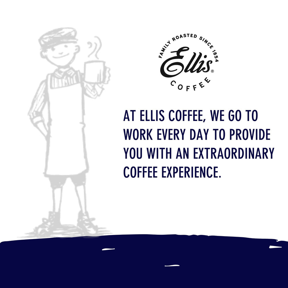 ELLIS COFFEE open box with 24 pods arrayed for gifting and office sharing