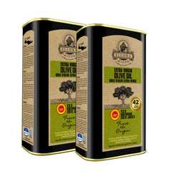 Ellora Farms front label showing PDO badge and bottle benefits