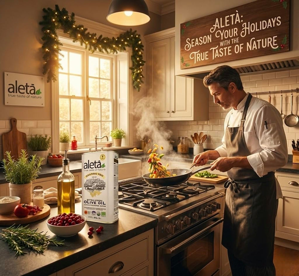 Ellora Farms tin held in hand showing 1L scale and storage convenience