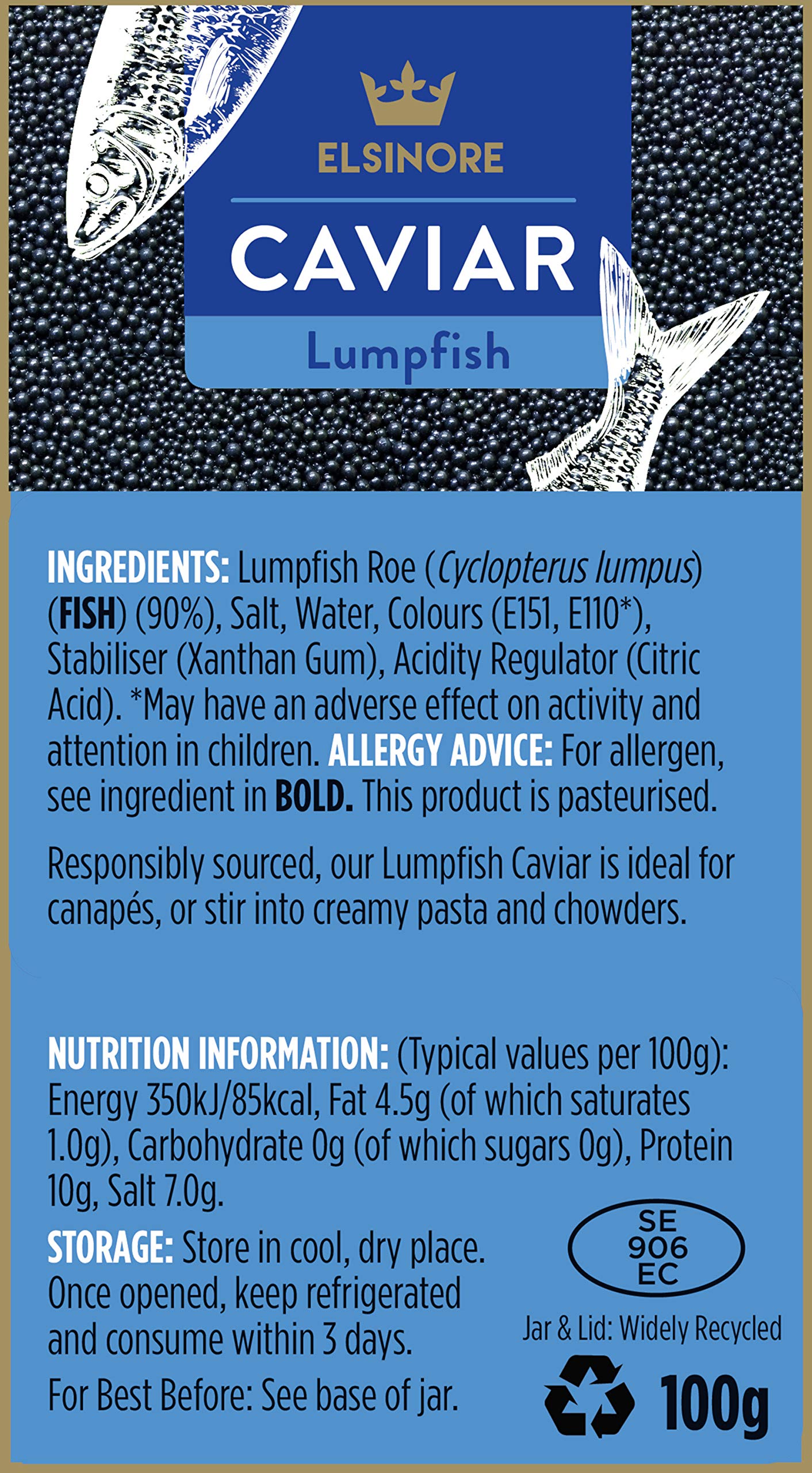 Elsinore product label and contents view for clear ingredient information