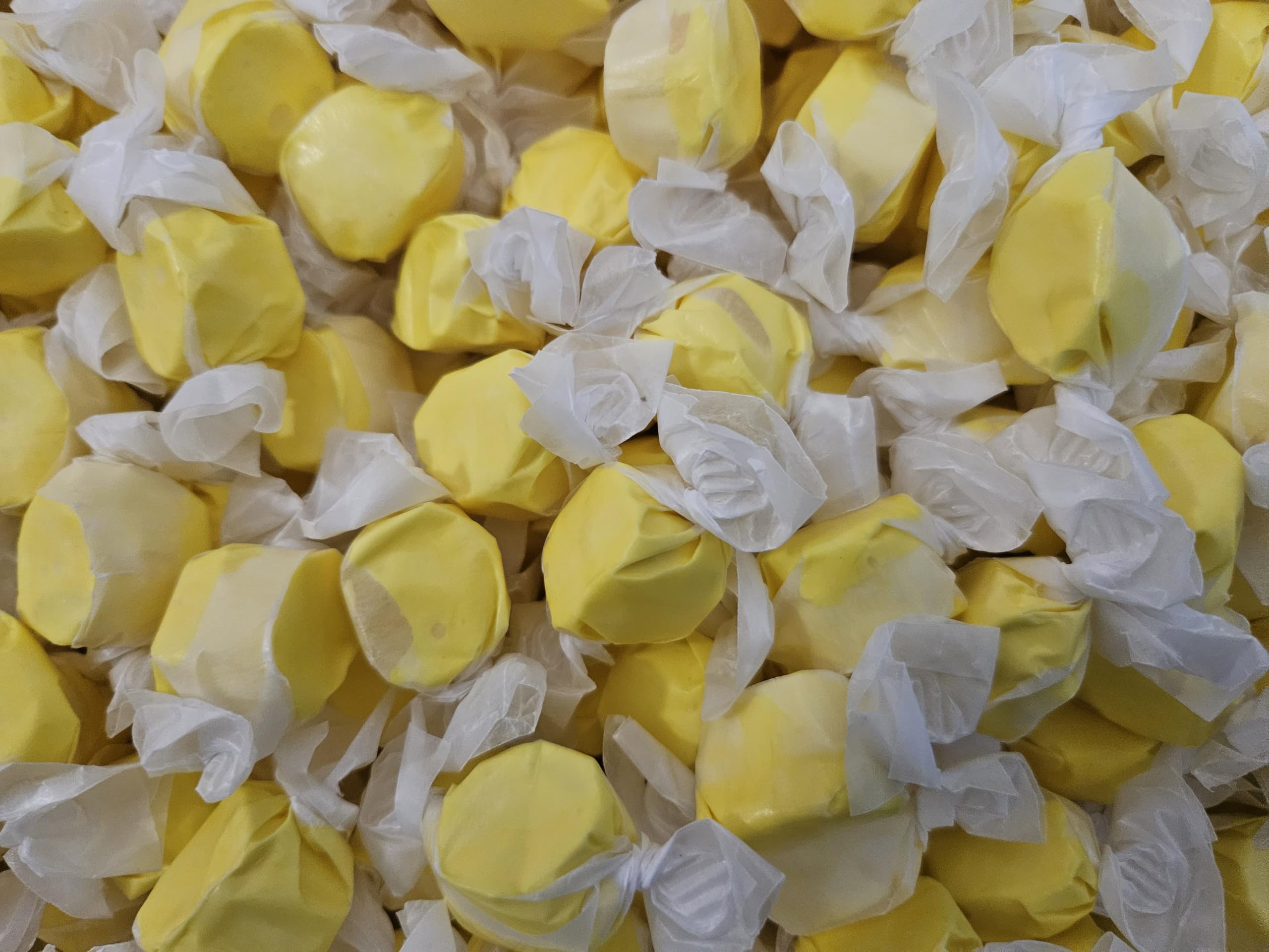 EMPORIUM banana taffy label close-up showing brand details and ingredient clarity