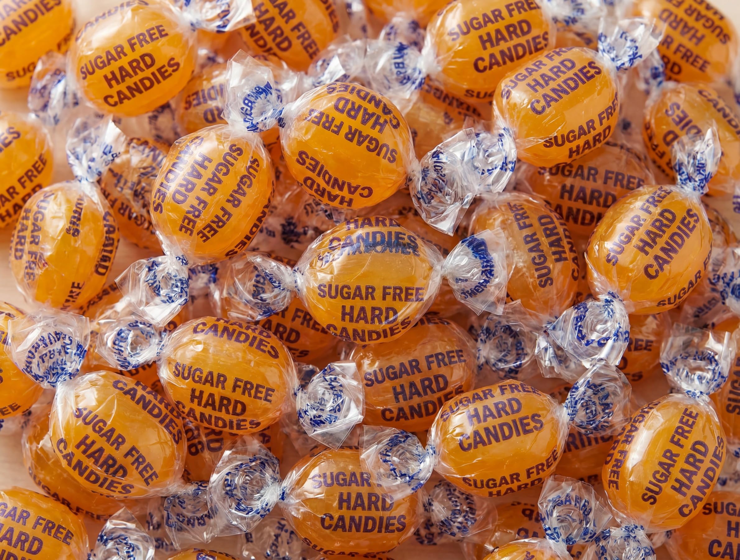 EMPORIUM front packaging of 1 lb sugar free butterscotch bag showing brand and bulk benefit