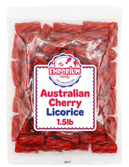 emporium candy bowl of red cherry twists ideal for party sharing and display