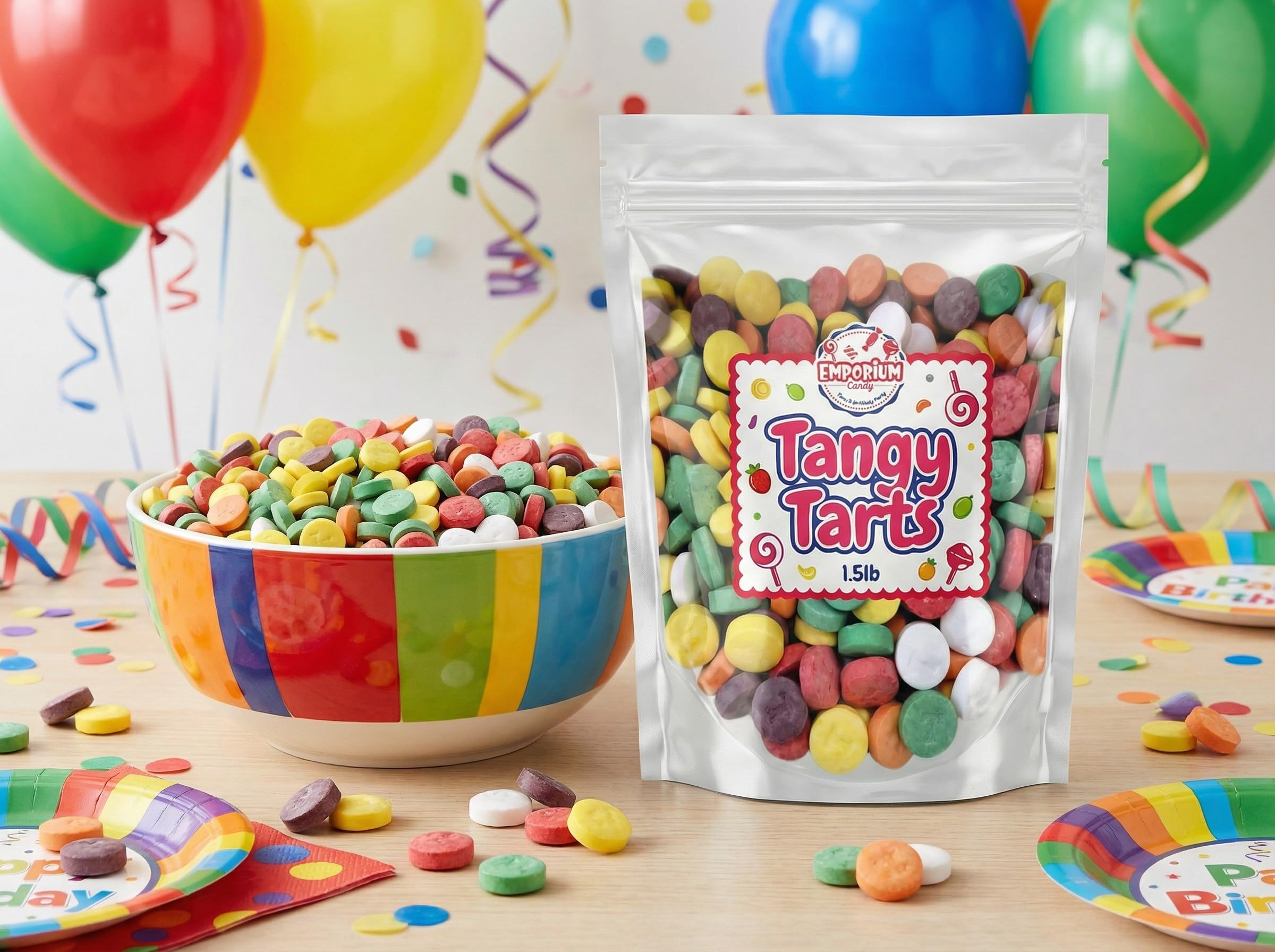 EMPORIUM candy open bulk bag demonstrating resealable freshness benefit