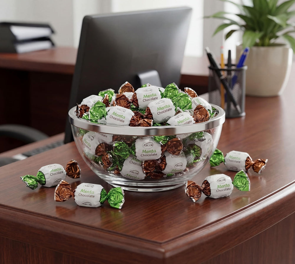 EMPORIUM CANDY cutaway revealing creamy chocolate center and indulgence