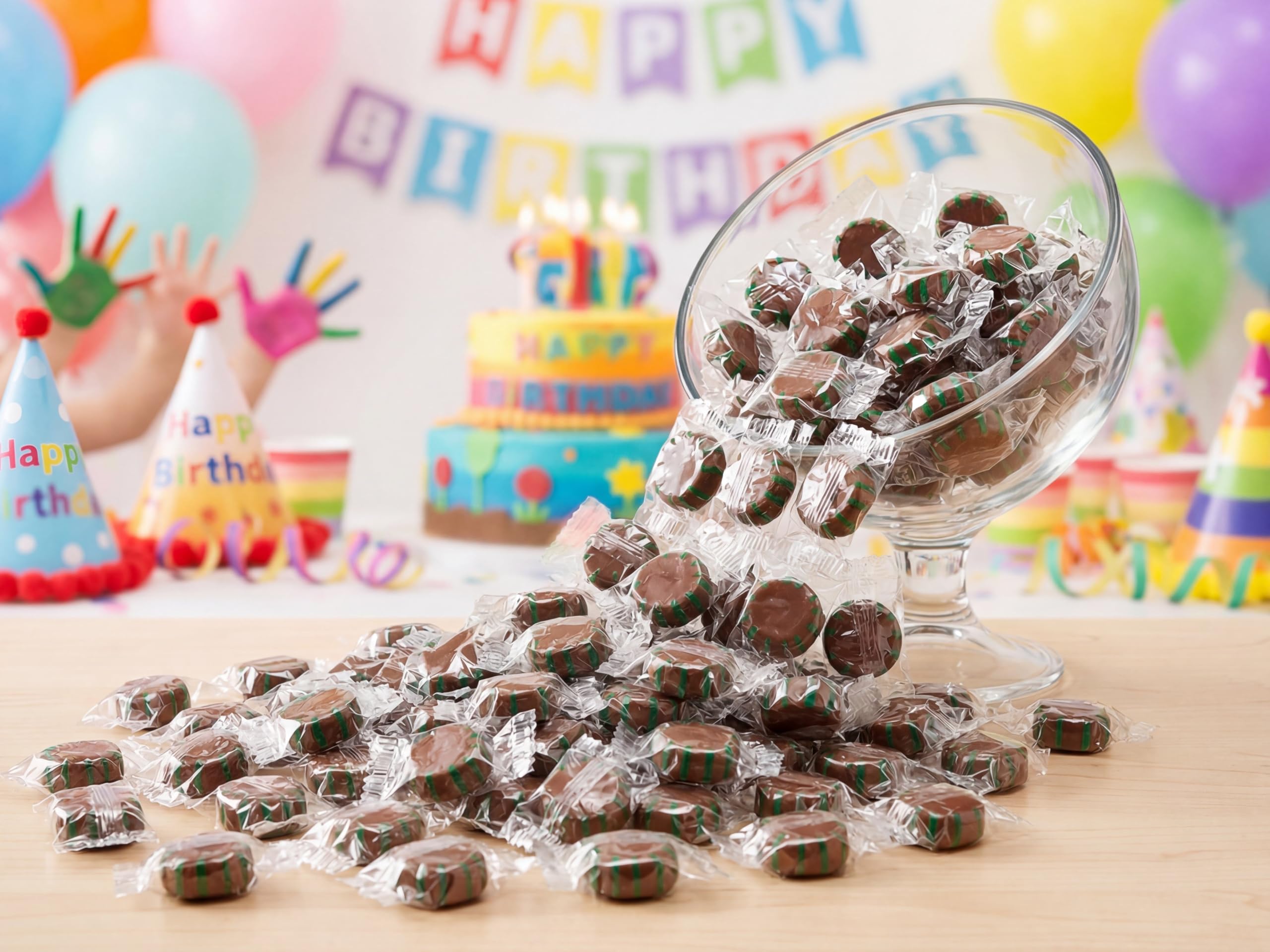 EMPORIUM CANDY candy dish filled for reception or office with neat presentation