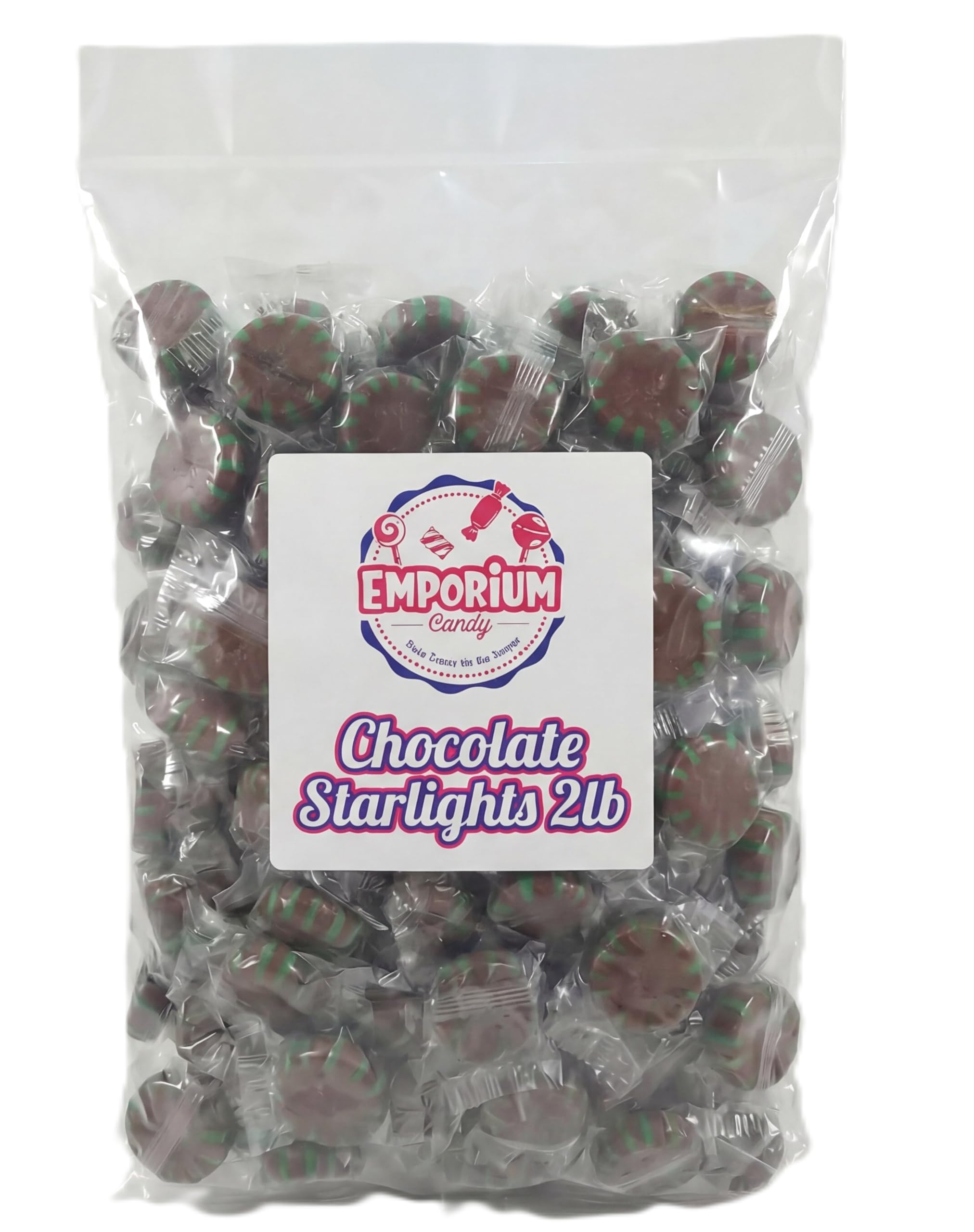 EMPORIUM CANDY individually wrapped pieces in clear wrappers for freshness benefit
