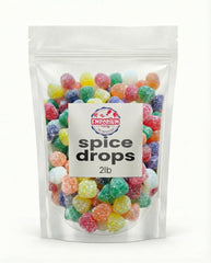 EMPORIUM CANDY sugar-coated surface close-up highlighting sparkly texture