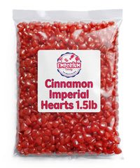 emporium candy close-up of a cinnamon heart texture and crunchy bite