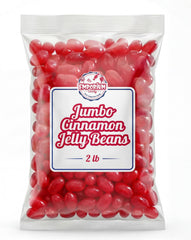 Emporium Candy close-up of jelly beans texture, highlights chewy large size