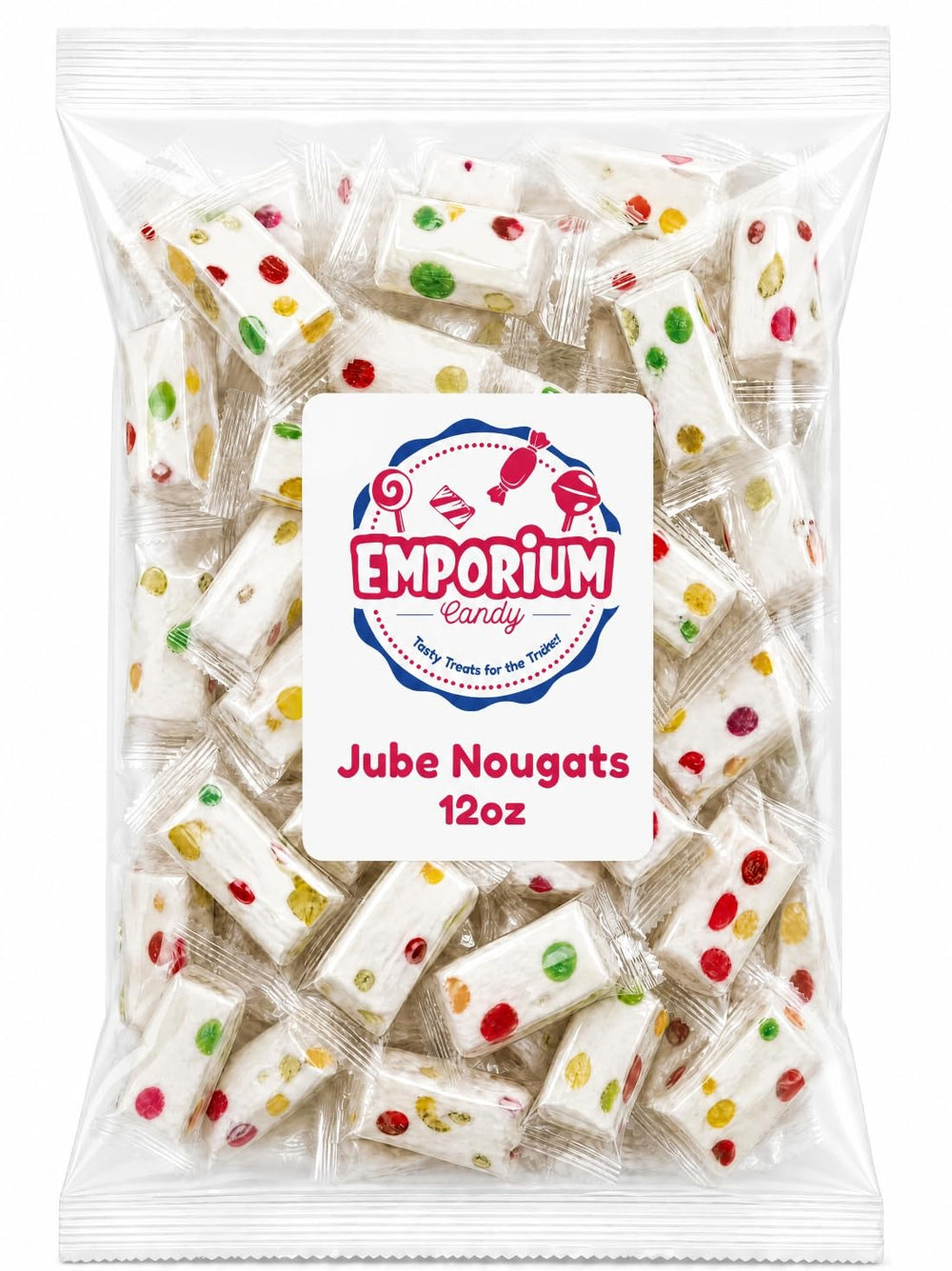 EMPORIUM CANDY open bag with multiple wrapped pieces highlighting convenience