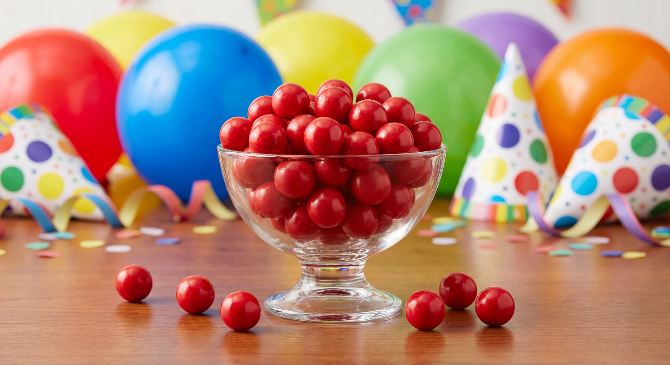 EMPORIUM CANDY gumballs loaded into a classic gumball machine attracting attention for vending