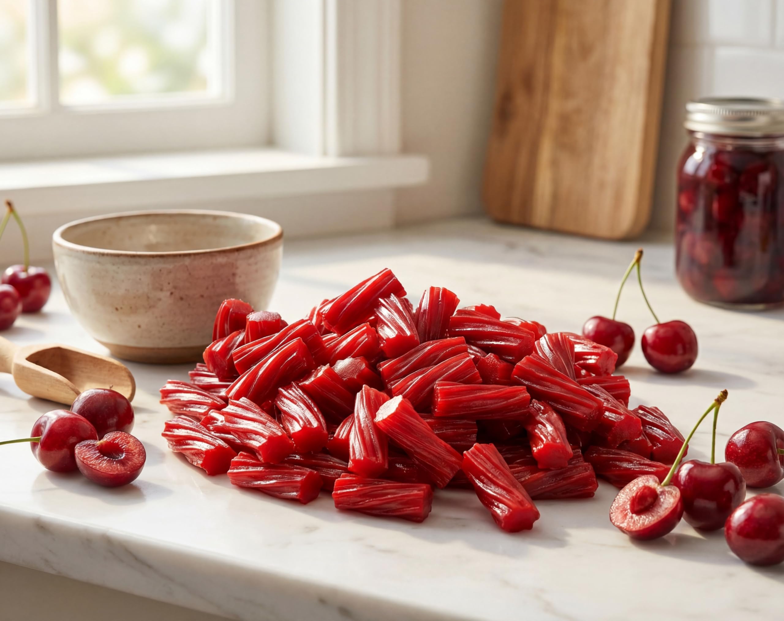 EMPORIUM CANDY licorice served on a party table adding color and shareable treat options