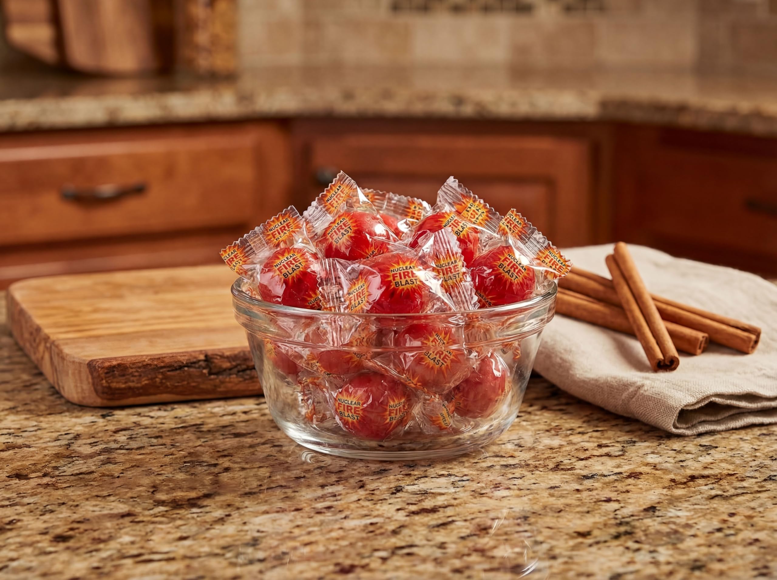 EMPORIUM CANDY size comparison in hand conveying individual candy scale for portioning