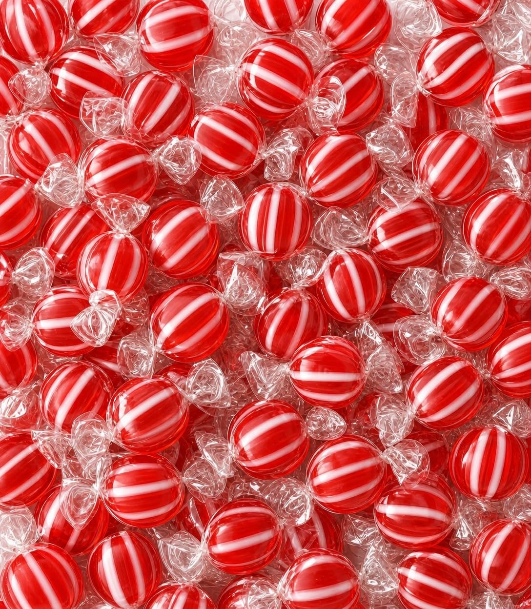 emporium candy front pack showing two-pound bulk bag and striped discs benefit easy stocking