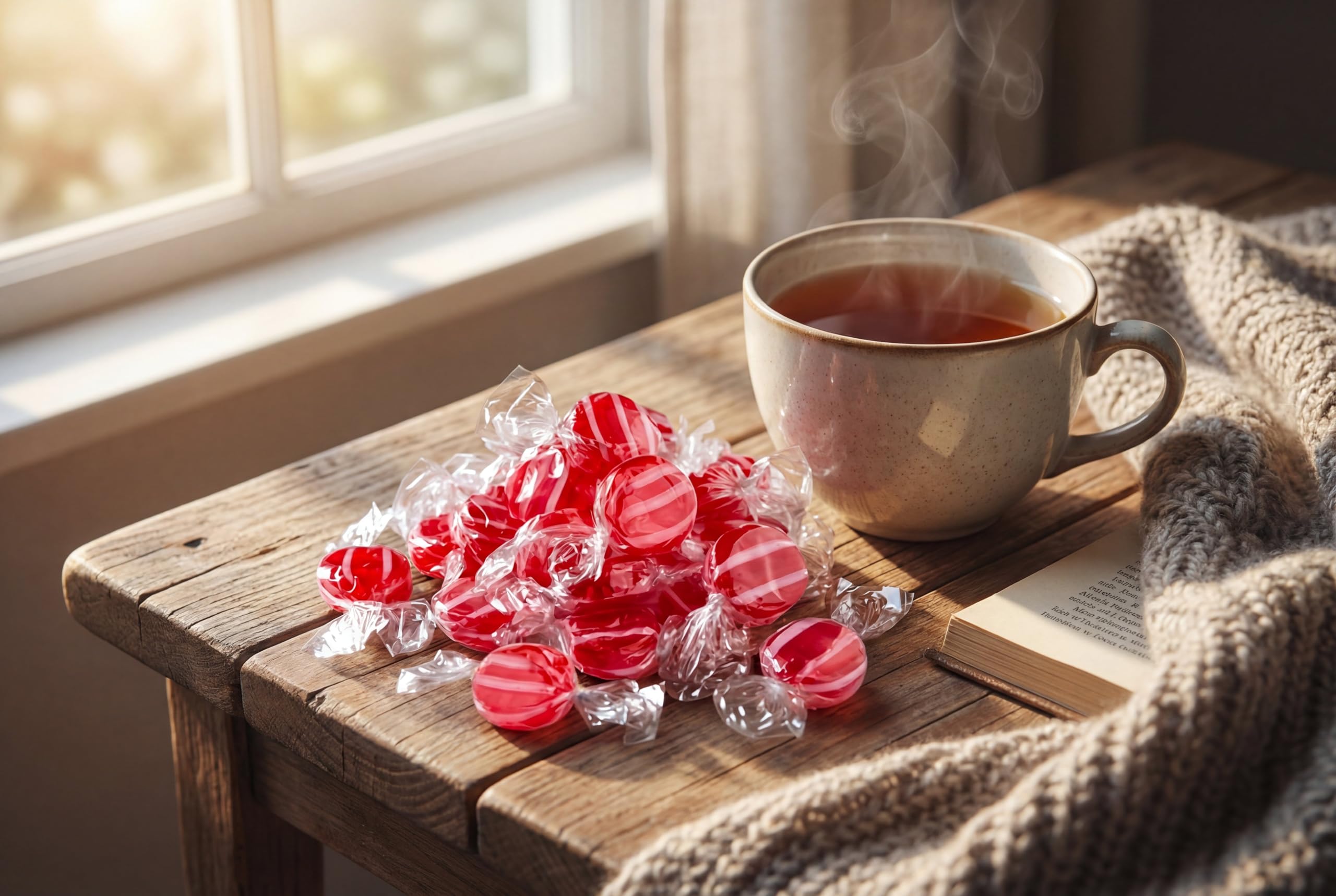 emporium candy discs beside ruler showing size for portion planning and gifting benefit