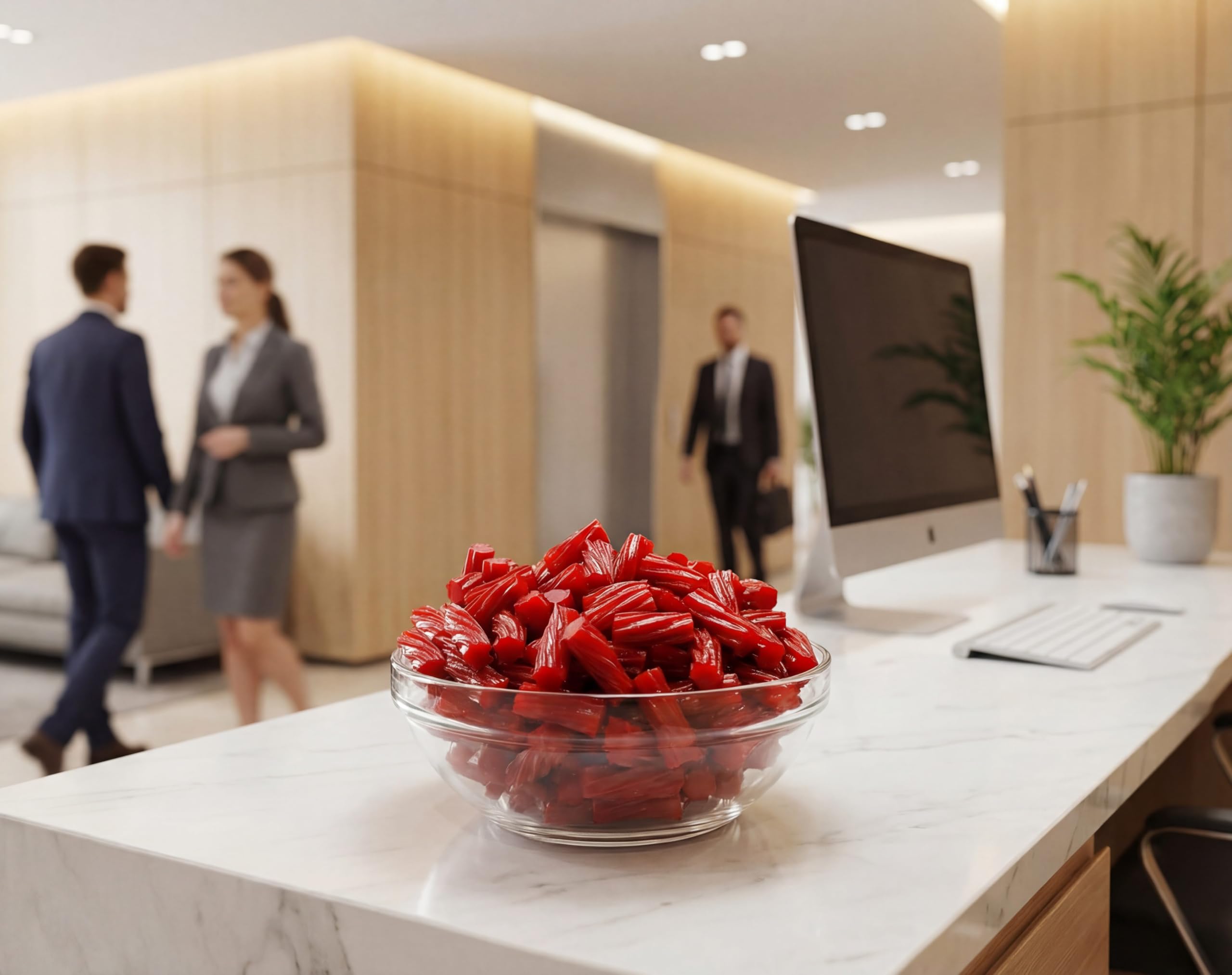 emporium candy licorice twists on wood showing glossy surface and color appeal