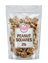 EMPORIUM open bag with bite-size peanut squares visible and ready to share
